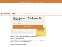 Tablet Screenshot of citationmachine.net